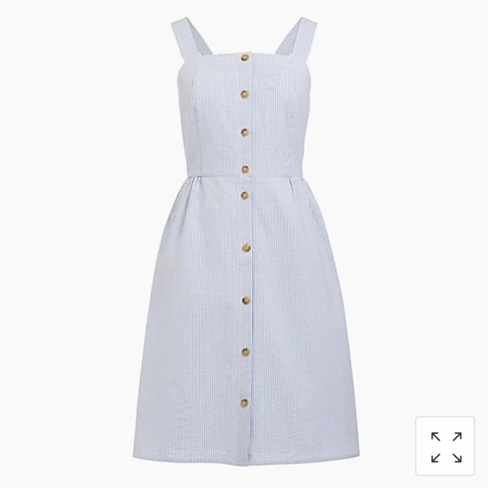 J. Crew Blue Button-Down Dress